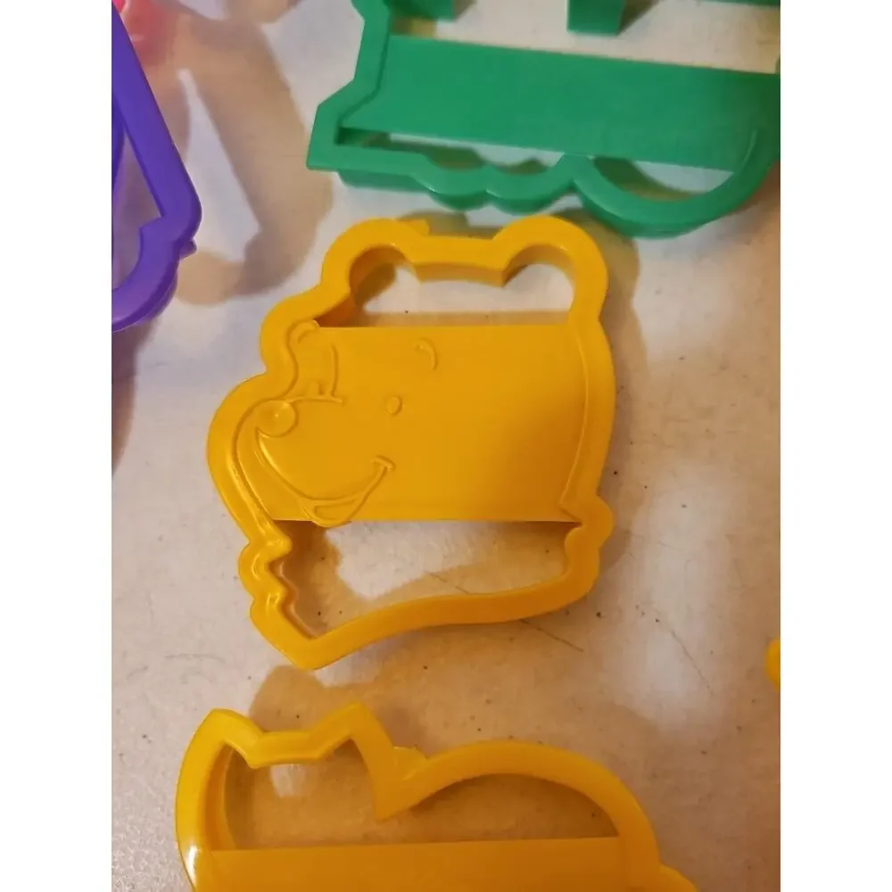 Assorted Lot Of Plastic Cookie Cutters fun shapes for baking & crafts